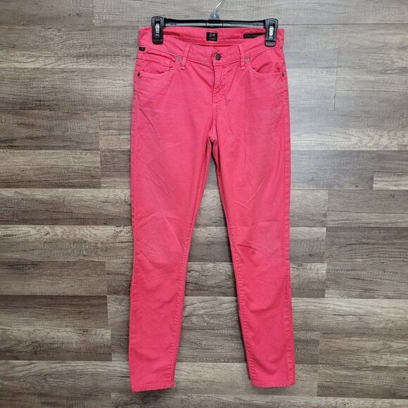 Citizens of Humanity Thompson Medium Rise‎ Skinny Jeans Shocking Pink Womens 26 - Picture 2 of 16